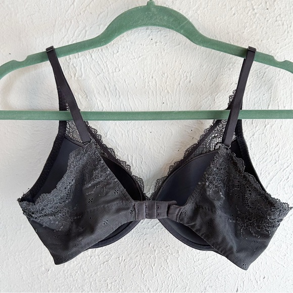 Spanx Undie-Tectable Push Up Plunge Bra Dark Gray 32D - Picture 2 of 3